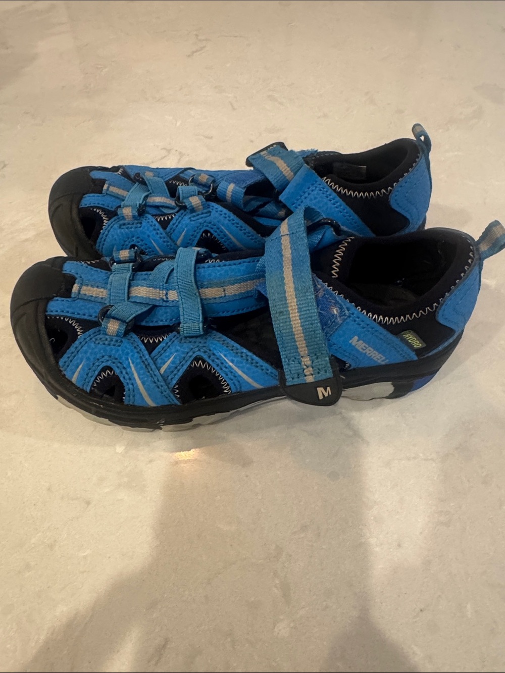 Merrell Select Grip Kids Blue Closed-Toe Outdoor Sandal Unisex Size 1M